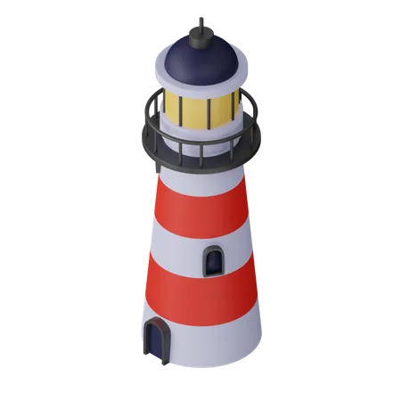 Lighthouse For Ships 3D Icon