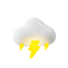 lighting and cloudy 3d logos