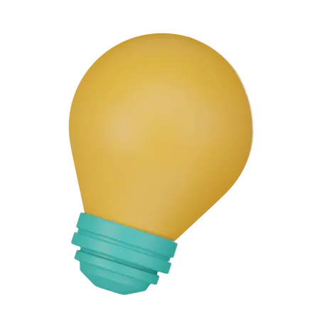 Lighting bulb or Idea  3D Icon