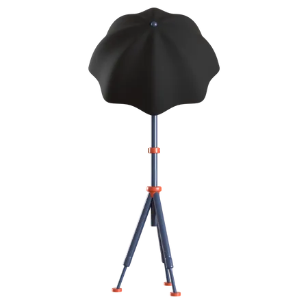 3 D Illustration Of Umbrella Lighting With Different Angle 3 D Rendering On Transparant Background 3D Icon