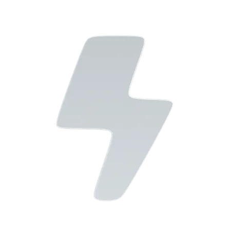 Lightning 3 D Icon And Illustration 3D Icon