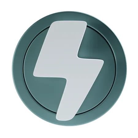 Lightning 3 D Icon And Illustration 3D Icon