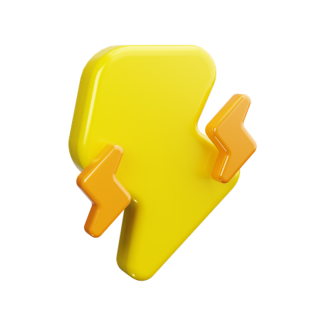 稲妻  3D Icon