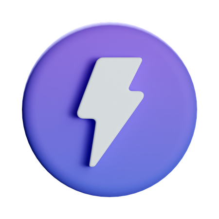 稲妻  3D Icon