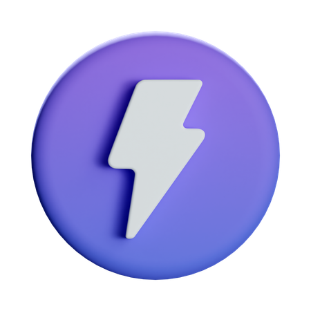 Lightning  3D Icon