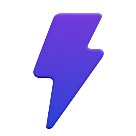 Lightning  3D Icon