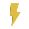 3d lightning emoji