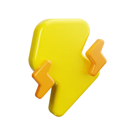 Lightning  3D Icon