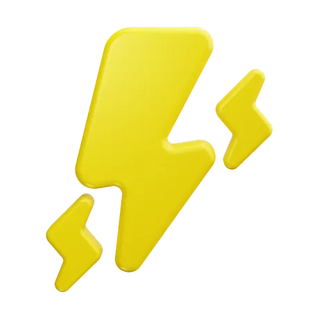 Lightning  3D Icon