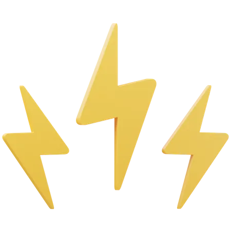 Lightning  3D Icon