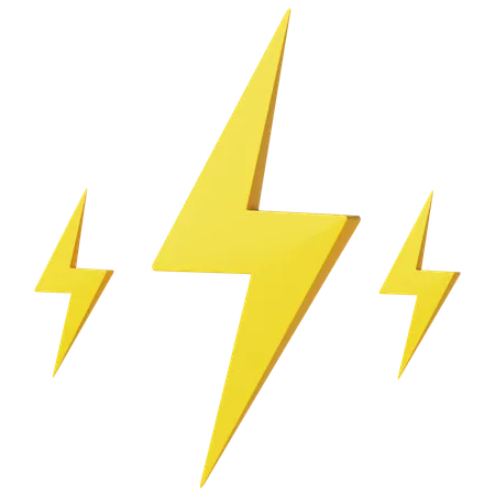 Lightning  3D Icon