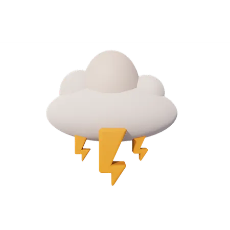 Lightning  3D Icon