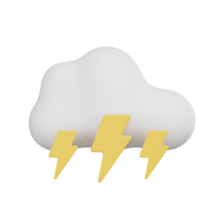 Lightning  3D Icon