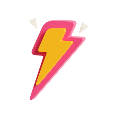 Lightning Bolt  3D Icon