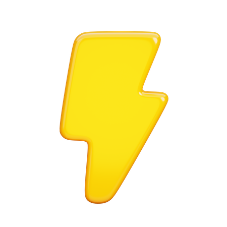 Lightning Bolt  3D Icon