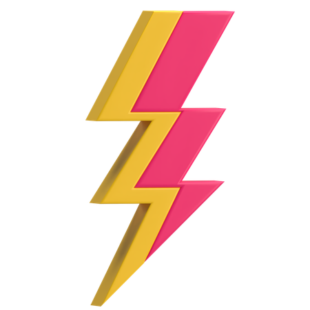 Lightning Bolt  3D Icon