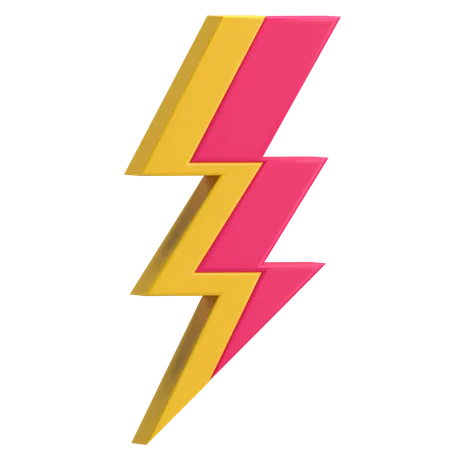 Lightning Bolt  3D Icon