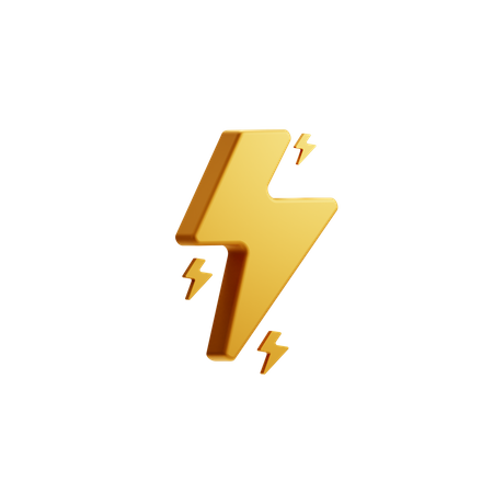 Lightning Bolt  3D Icon