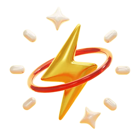 LIGHTNING BOLT  3D Icon