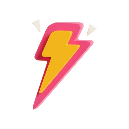Lightning Bolt 3D Icon