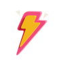 lightning bolt 3d logo