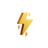 lightning bolt emoji 3d
