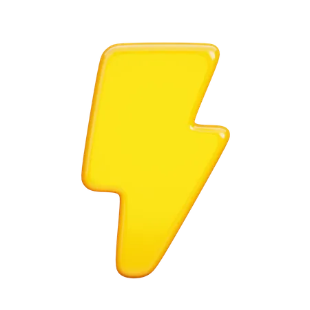 Lightning Bolt  3D Icon