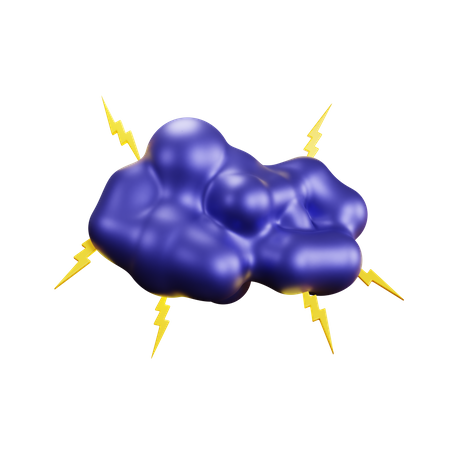 Lightning Comic Bubble  3D Icon
