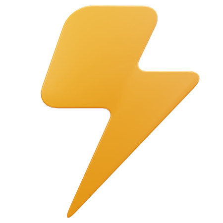 雷エネルギー  3D Icon