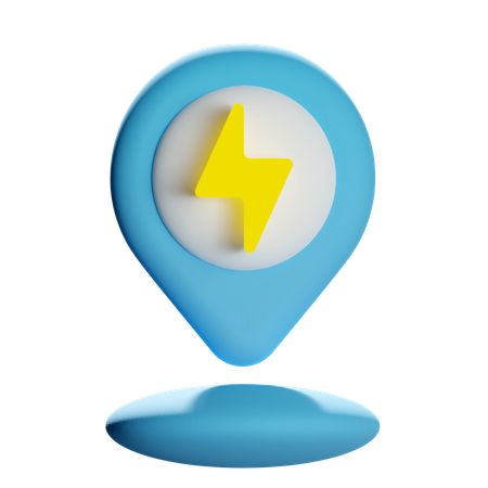 雷位置ピン  3D Icon