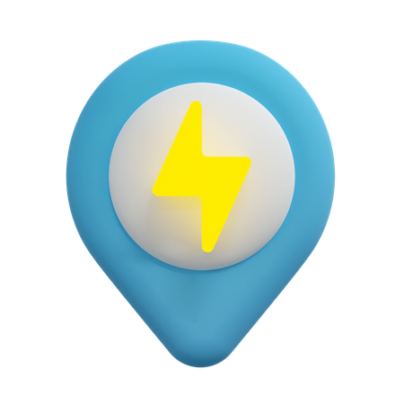 雷位置ピン  3D Icon
