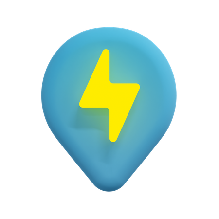 雷位置ピン  3D Icon