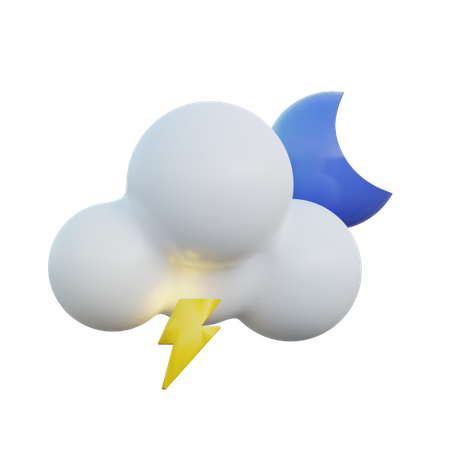 Lightning Night  3D Icon