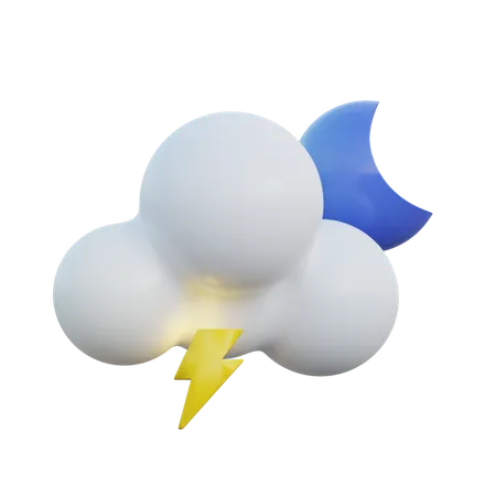 Lightning Night  3D Icon