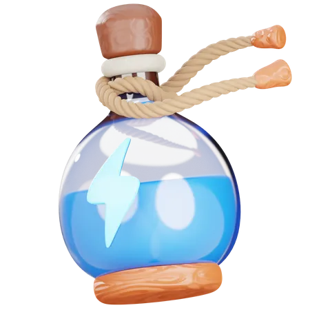 Lightning Potion  3D Icon