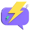 Lightning Speech Bubble