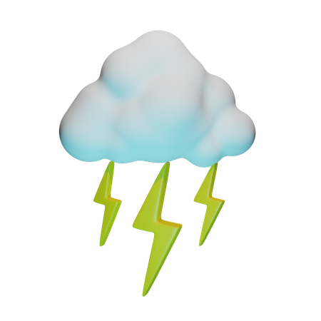Lightning Weather  3D Icon