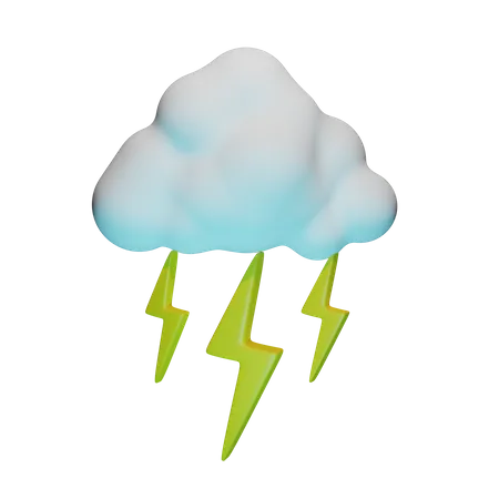 Lightning Weather  3D Icon