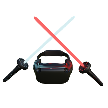 Lightsaber Vr  3D Illustration