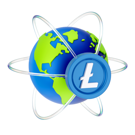 Lignecoin mondiale  3D Icon