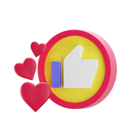 Like  3D Icon