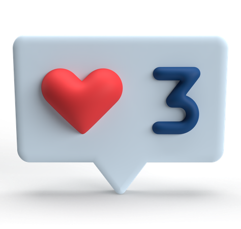 Like  3D Icon