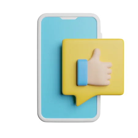 Like Thumbs Up Support 3D Icon