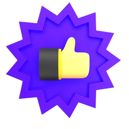 Like Badge  3D Icon