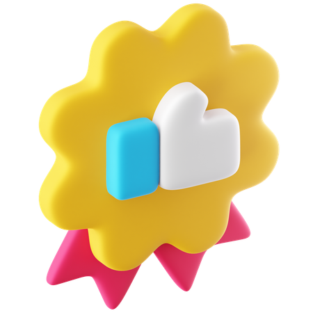 Like Badge  3D Icon