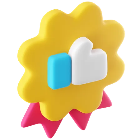 Like Badge  3D Icon