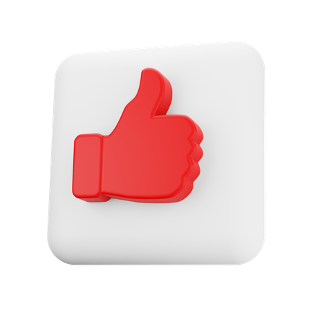 Like Button  3D Icon