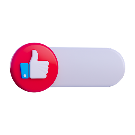 Like Button  3D Icon