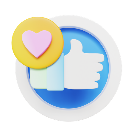 Like Button  3D Icon