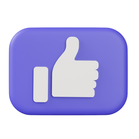 Like Button  3D Icon